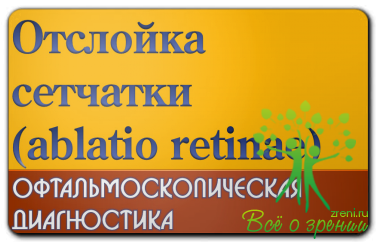 Отслойка сетчатки (ablatio retinae)